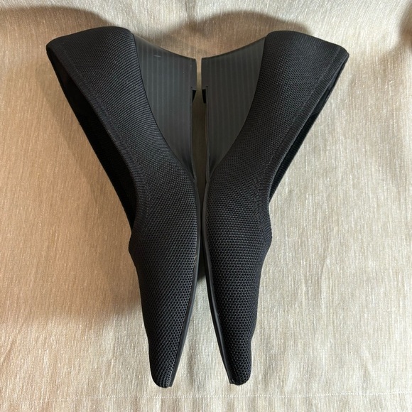 VIVAIA Sz 42 Pointy Toe Breathable Fabric Canvas  Slip On Wedges Shoes - Picture 4 of 10